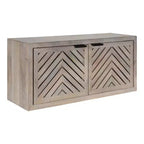 Armario de pared costero Mezzeta de 30" x 10" x 14" con puertas, madera de mango