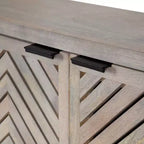 Armario de pared costero Mezzeta de 30" x 10" x 14" con puertas, madera de mango