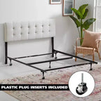 Mueble de TV de 65 pulgadas, rústico con 2 espacios de almacenamiento cerrados y compartimento abierto, mesa de TV de madera con patas ajustables