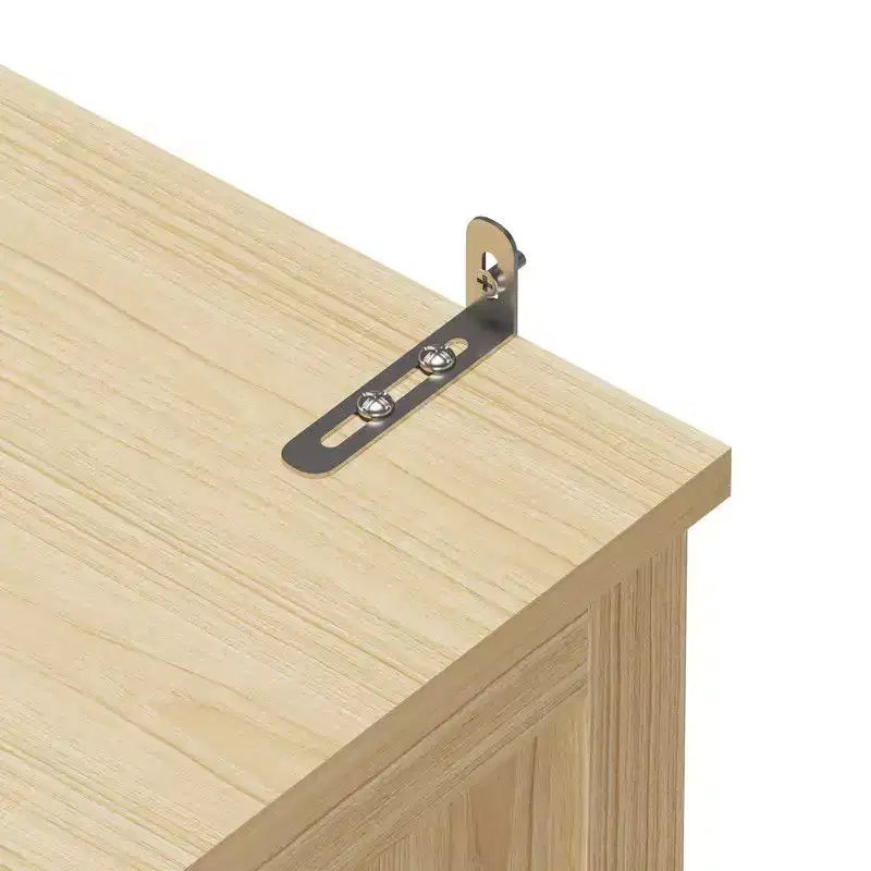 Mueble expositor/almacenamiento de ratán color canela de 170 cm de alto, con 4 puertas y 6 niveles
