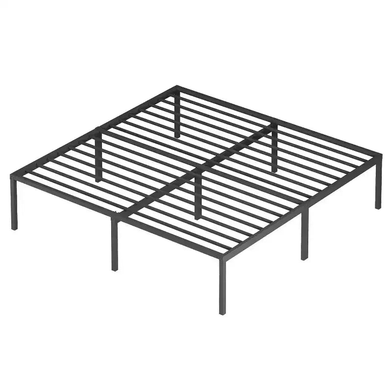 BestMassage 18 Inch Bed Frame High Metal Platform Bed Frame(Black)