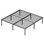 BestMassage 18 Inch Bed Frame High Metal Platform Bed Frame(Black)