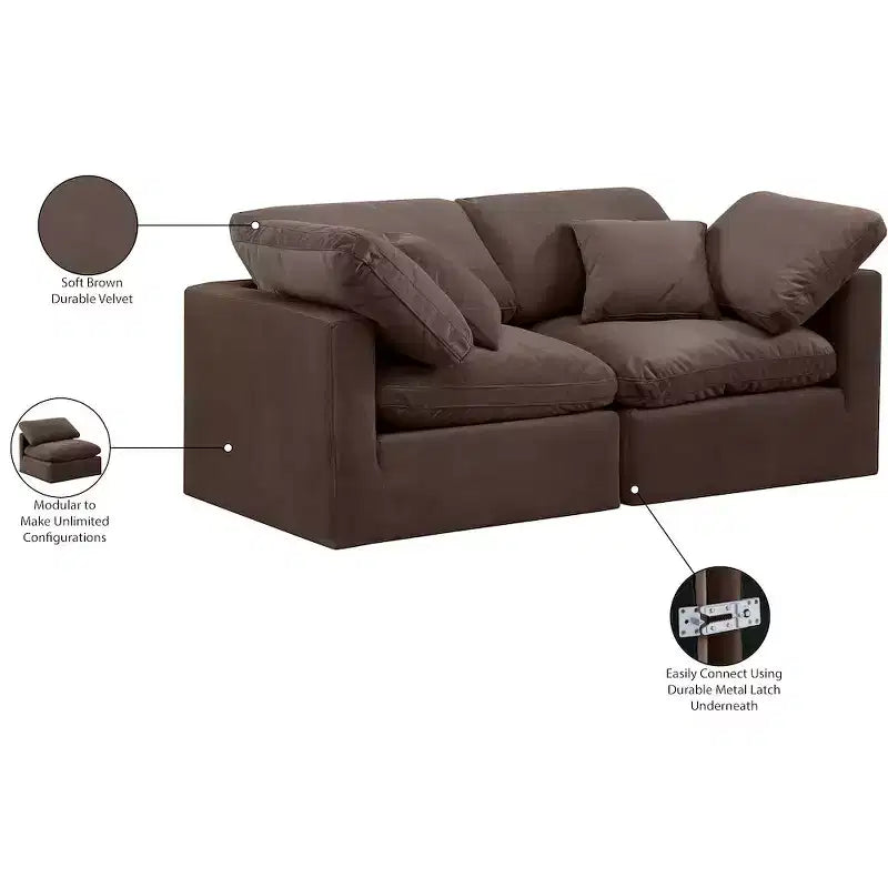 Sofá modular Indulge Velvet