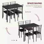 Juego de mesa de cocina para 5 personas, juego de mesa de comedor de madera de 4 piezas con 4 sillas para espacios pequeños, juego de comedor pequeño moderno de altura de mostrador para cocina