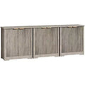 32.68 Fluted Buffet Sideboard Cabinet, Modern Wood Credenza with Doors & Shelves for Living Room, Kitchen, Dining Room, Hallway