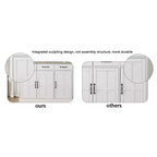 Mueble de despensa de madera blanca de 29.92 pulgadas con estantes ajustables