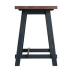 Escritorio Pequeño Adam de Madera Maciza de 32" Rústico Natural: Patas de Caballete Industriales, Superficie de Pino