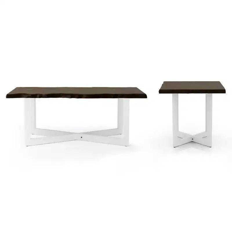 Bedlin Coffee and End Tables Set Oak - miBasics