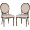 Holloway 19 H French Brasserie Oval Side Chair (Set of 2) - FOX6228 - Safavieh Couture