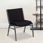 Silla apilable HERCULES Series para personas grandes y altas con capacidad de 1000 lb.
