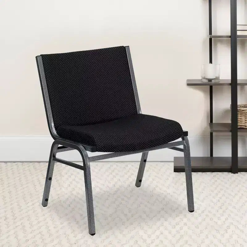 Silla apilable HERCULES Series para personas grandes y altas con capacidad de 1000 lb.