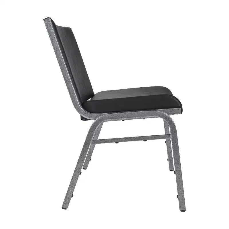 Silla apilable HERCULES Series para personas grandes y altas con capacidad de 1000 lb.