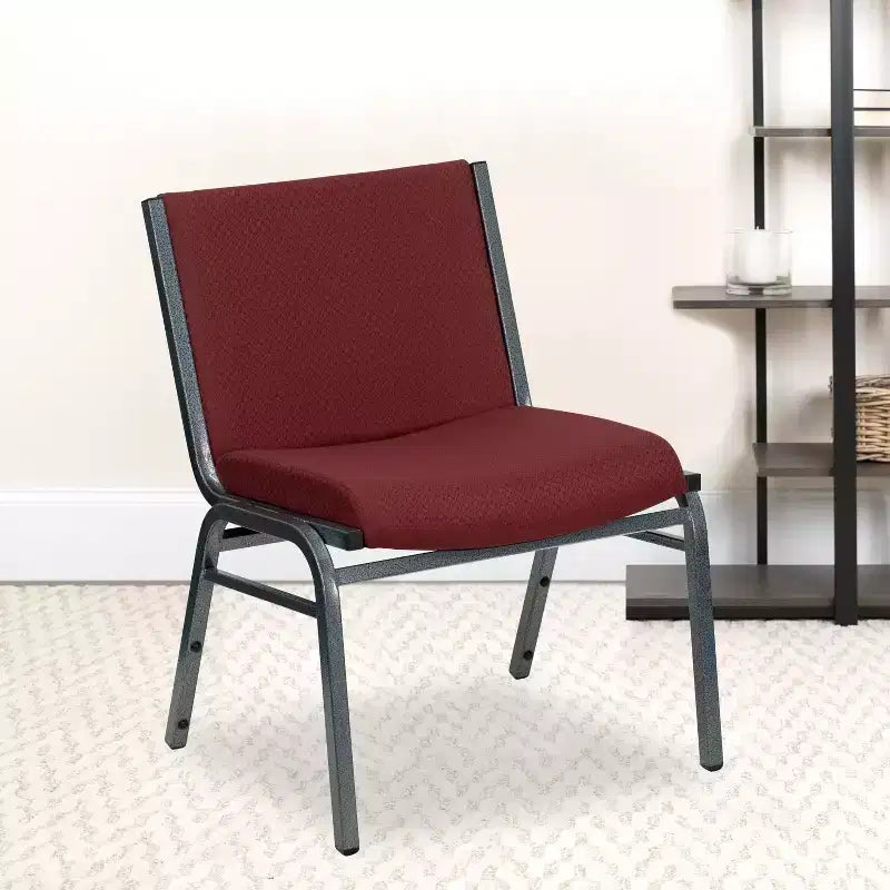 Silla apilable HERCULES Series para personas grandes y altas con capacidad de 1000 lb.