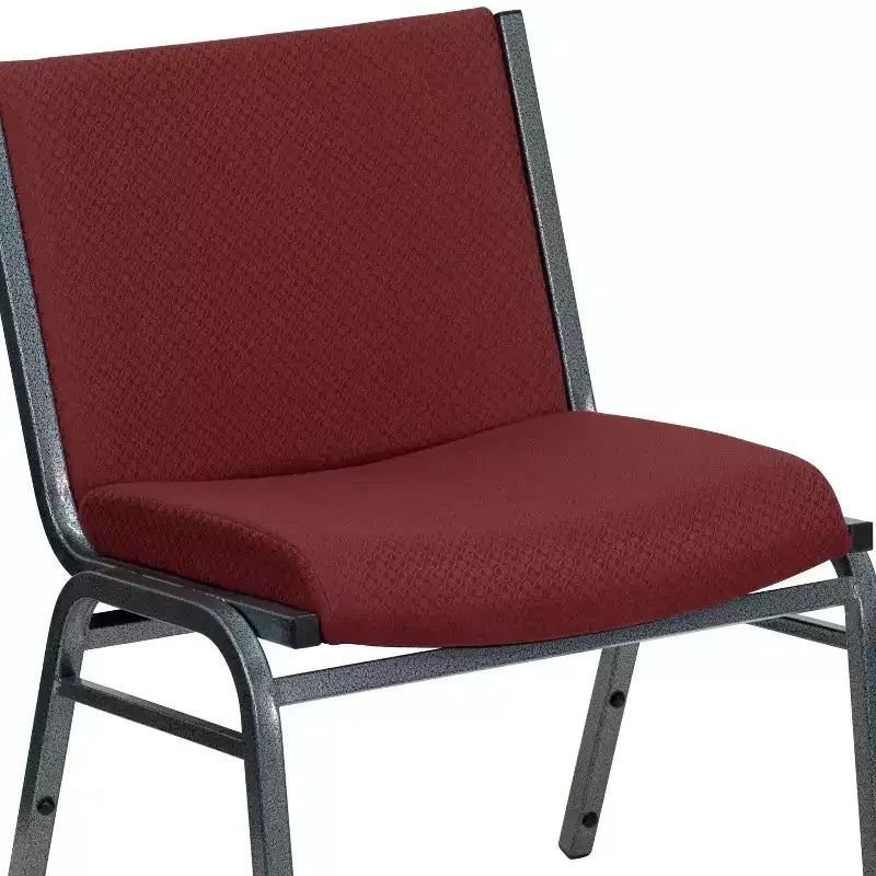 Silla apilable HERCULES Series para personas grandes y altas con capacidad de 1000 lb.
