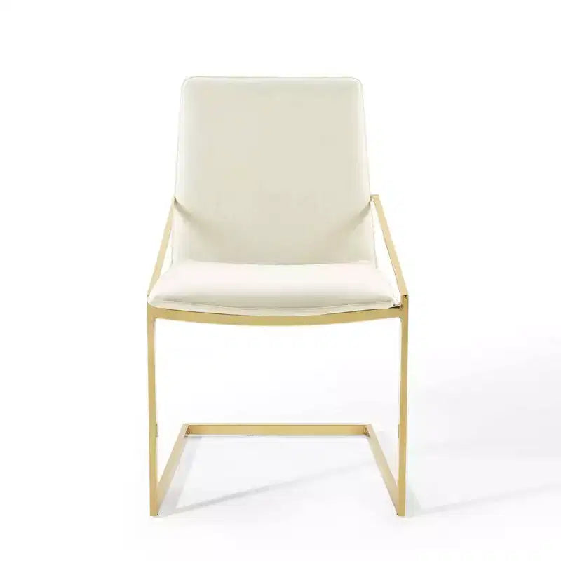Sillones de comedor de terciopelo de alto rendimiento