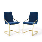 Sillones de comedor de terciopelo de alto rendimiento