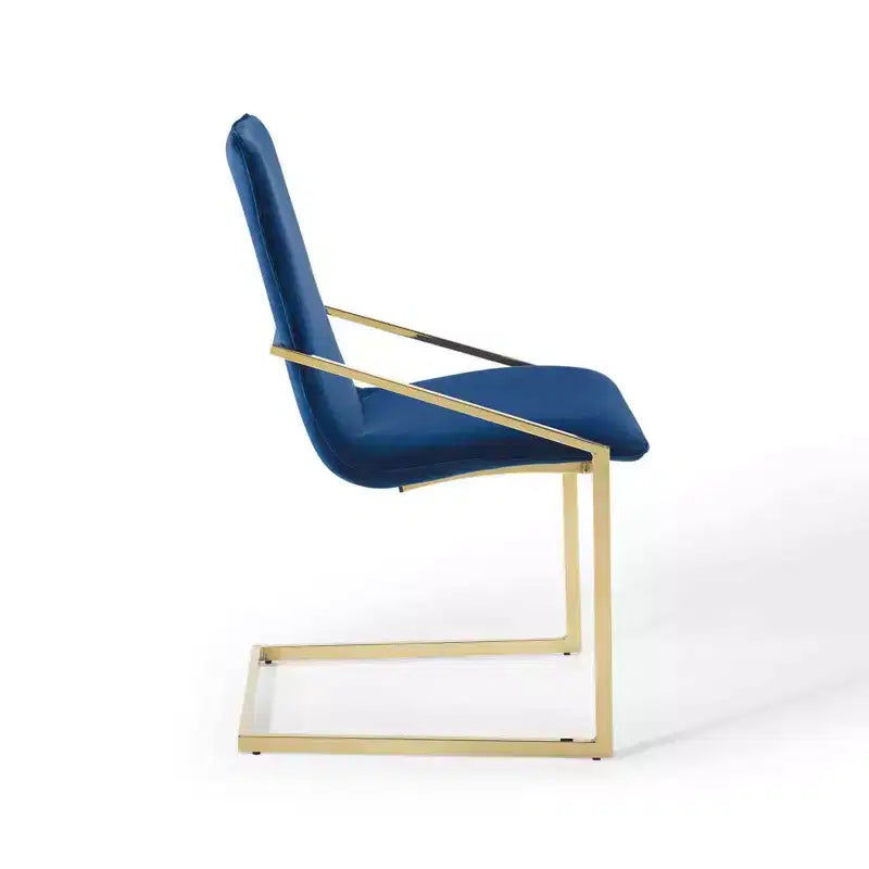Sillones de comedor de terciopelo de alto rendimiento