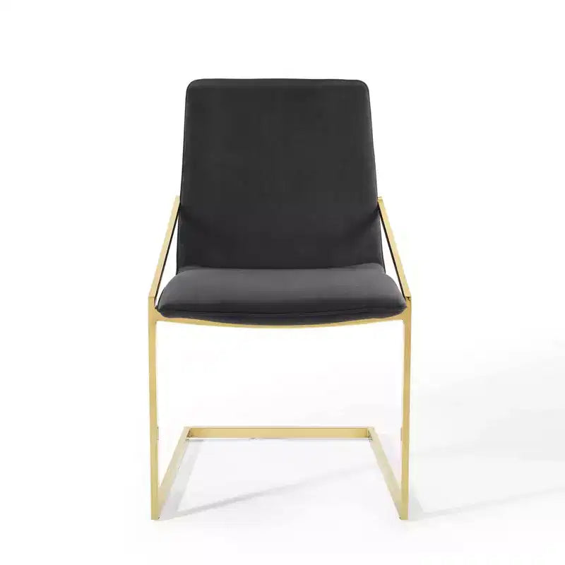 Sillones de comedor de terciopelo de alto rendimiento