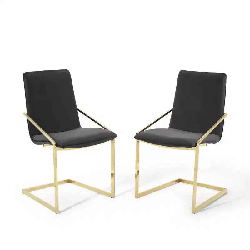 Sillones de comedor de terciopelo de alto rendimiento
