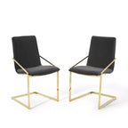 Sillones de comedor de terciopelo de alto rendimiento