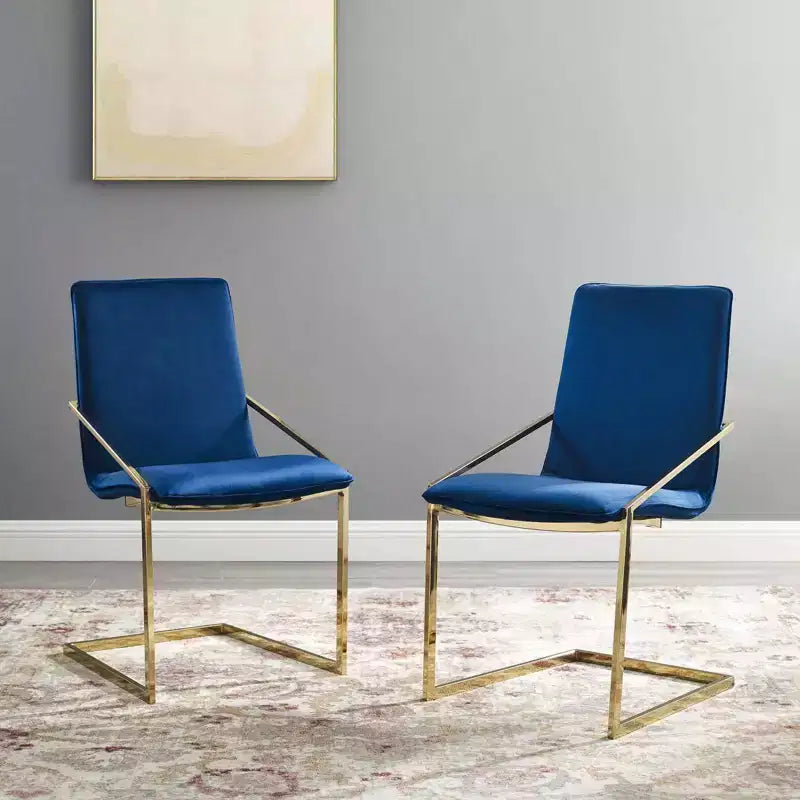 Sillones de comedor de terciopelo de alto rendimiento