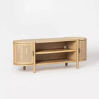 Portola Hills Caned Door TV Stand for TVs up to 60 - Threshold designed with Studio McGee