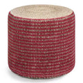 Jordi Round Braided Pouf - WyndenHall