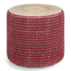 Jordi Round Braided Pouf - WyndenHall