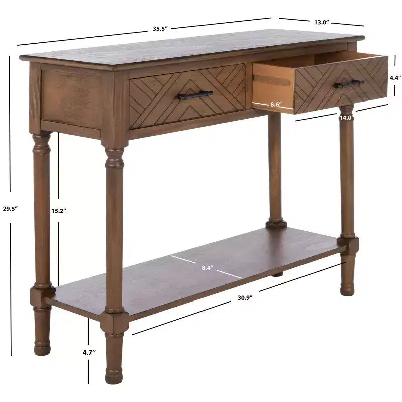 Mesa Consola Peyton de 2 Cajones