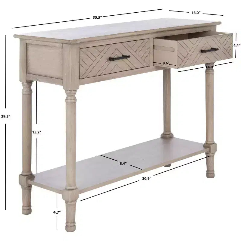 Mesa Consola Peyton de 2 Cajones